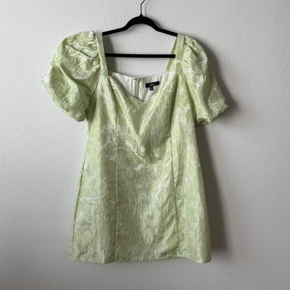 Lulus light green floral dress - Picture 4 of 8